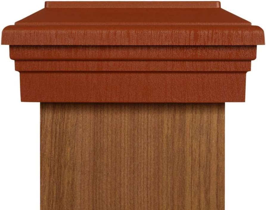 Buy ATLANTA POST CAPS 6x6 Post caps Actual (6.0 X 6.0) Cedar Color Flat