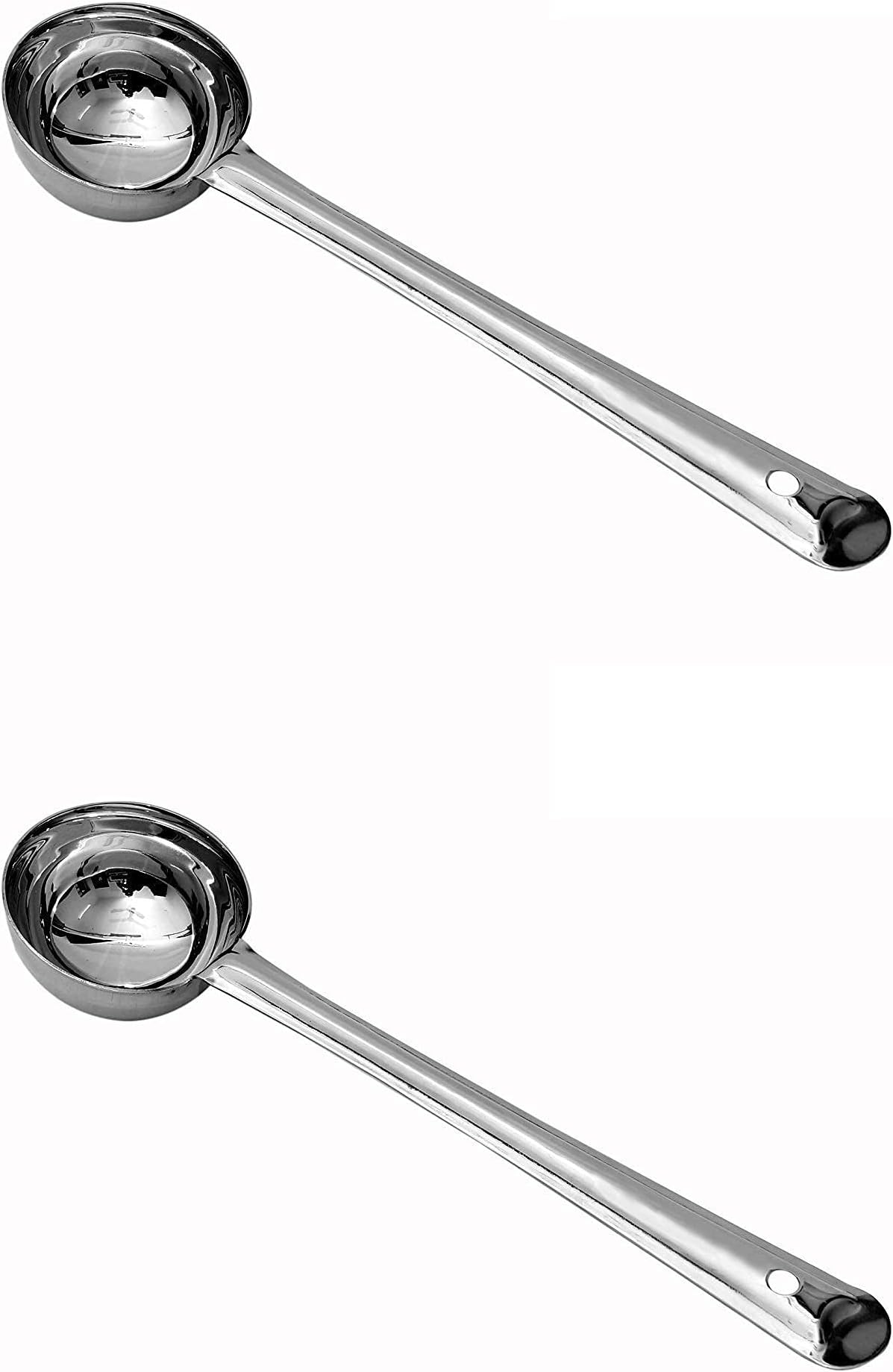 Stainless Steel Deep Ladle | Soup/Milk Ladle | Cooking and Serving Spoon for Kitchen (Pack of 2)