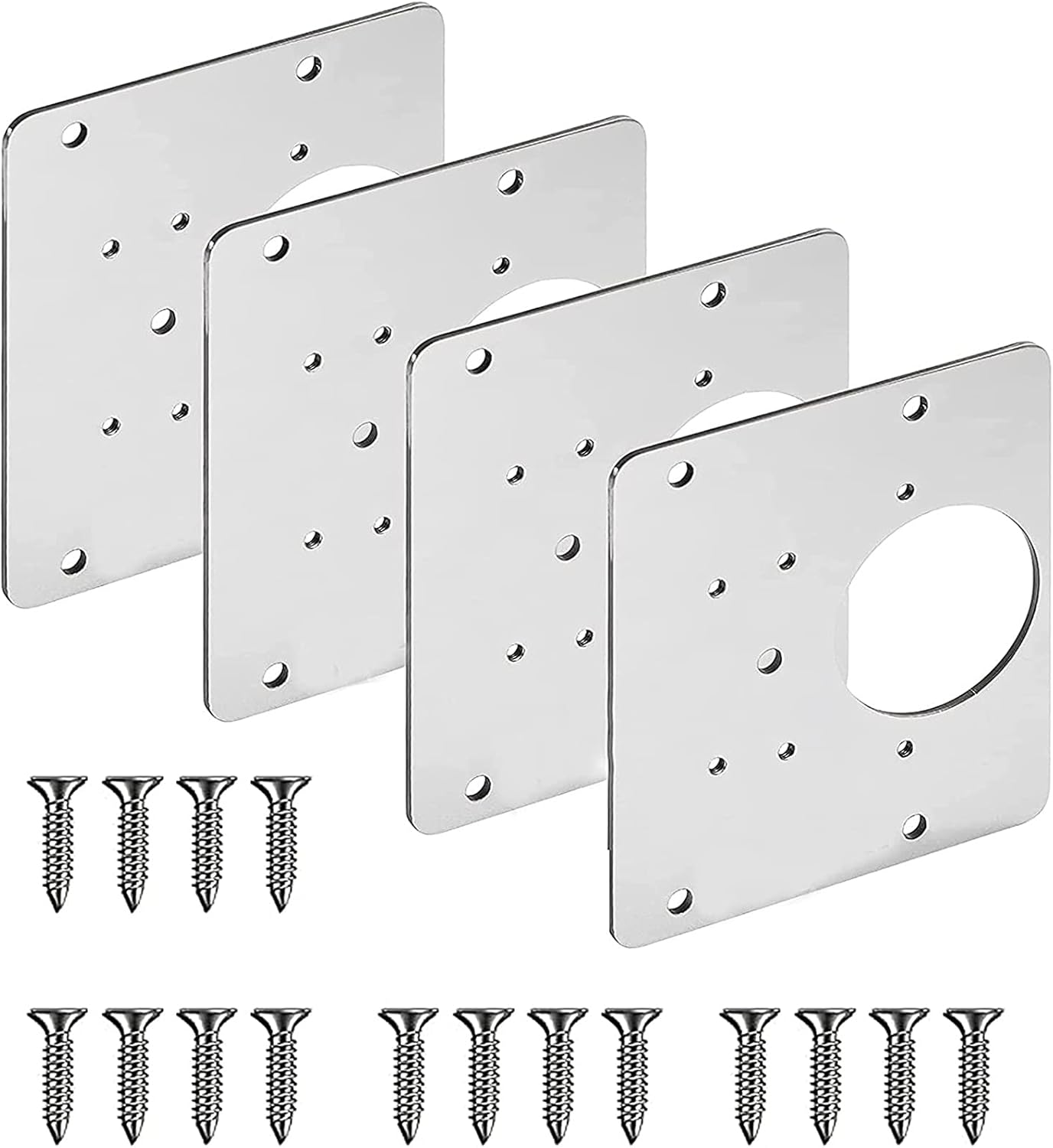 Amazon｜ヒンジ修理プレート、キッチンキャビネットヒンジ修理キット、キャビネットドア、キャビネットドア、ハウスドアサイドパネルの損傷を修復