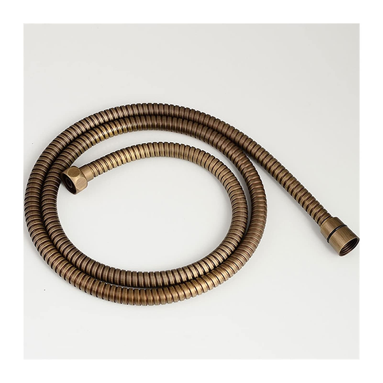 Shower Hose, Stainless Steel Universal Replacement Hose,Shower Pipe 150cm Tube Flexible Bathroom Plumbing(Antique)