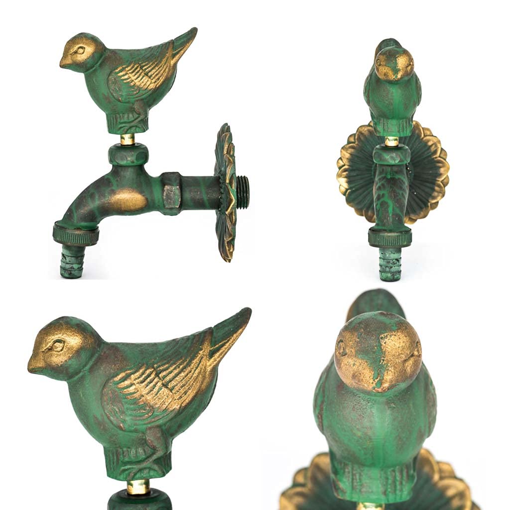 Robinet en Laiton Antique de Jardin extérieur 1/2 Robinet d'oiseau de Bassin de vadrouille de Machine à Laver