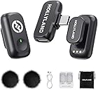 Hollyland Lark A1 Wireless Microphone for iPhone 17/16/15 & Android, 48kHz/24-bit, 3-Level Intelligent Noise Cancel, Magnetic Mini Mic for YouTube, Podcast, Vlogging (Black, 2TX + USB-C RX)
