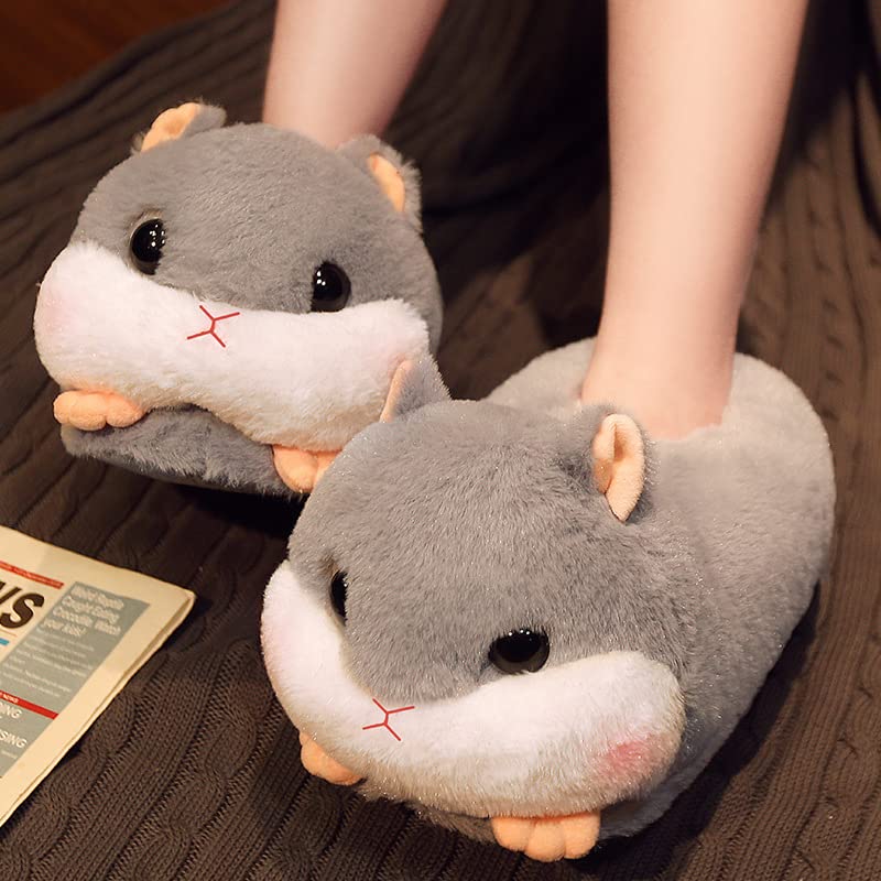 Fuzzy Cozy Pig Animal Cartoon Slippers for Women - Indoor Warm Winter Home Furry Slippers2
