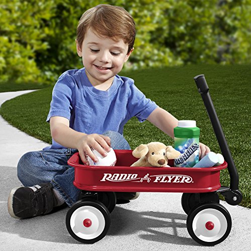 2. Bild von Radio Flyer Little Red Toy Wagen, Kleiner Spielzeugwagen zum Ausstellen, 36 Zentimeter lang
