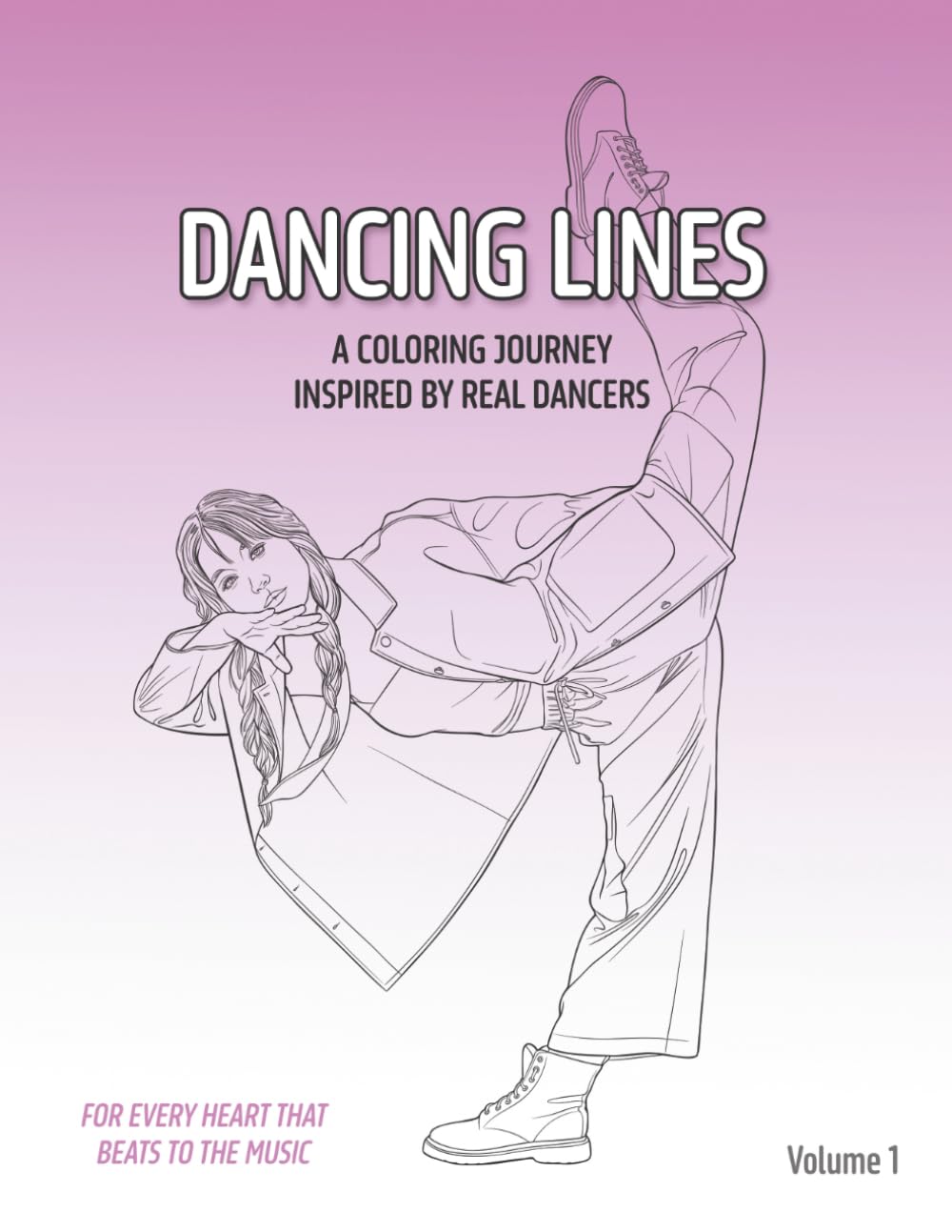Dancing Lines: A Coloring Book Inspired by Real Dancers - Volume 1