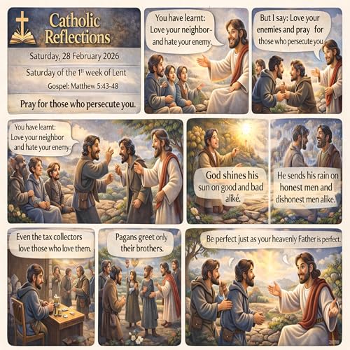 Catholic Reflections &ndash; Saturday 28 February 2026, Saturday of the 1st week of Lent, Matthew 5:43-48