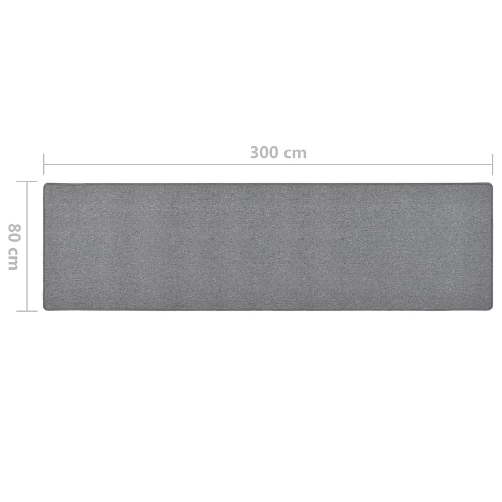 LAPOOH Zjxsneh Tapis de couloir anti-fatigue gris foncé 80 x 300 cm