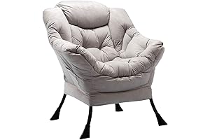 HollyHOME Comfy Window Chair, Reading Chair with Armrest