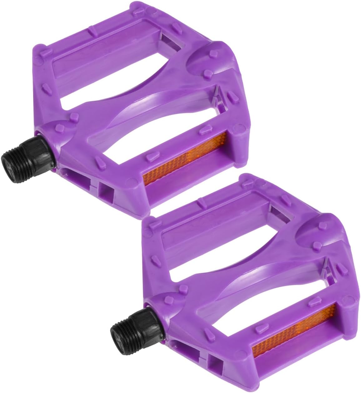 YARNOW Purple Kids Bike Pedals Bicycle Pedal Replacement Pair Plastic Pedals for Cycling Supplies Non-Slip Foot Platform 4.13 X 3.14 X 0.59 in 1 Pair