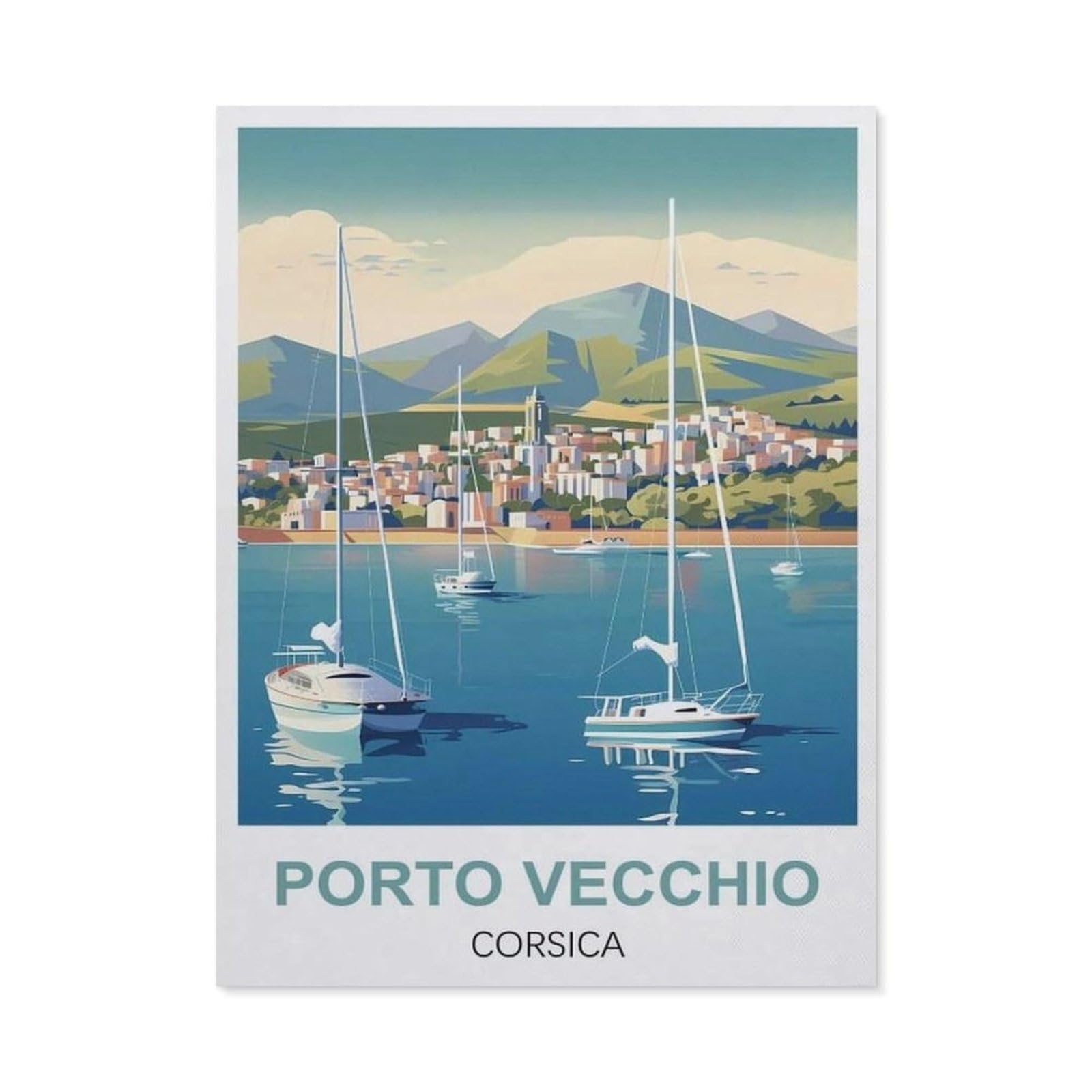 Metal Signs，Porto Vecchio Corsica(15x30cm）