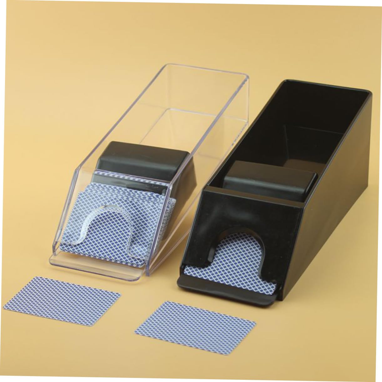 UPKOCH Distribuidor de Cartas Zapato Portátil Reutilizable Tarjeta Acrílica Resistente al Desgaste Repartidor de Tarjetas Multifunción para Mesa Casa