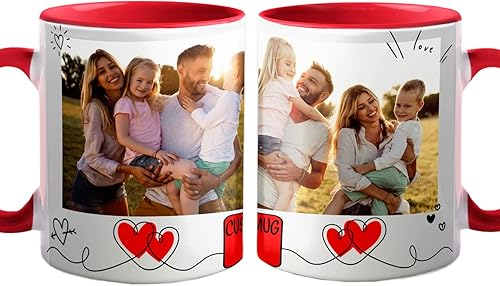 Vista 18 de Taza de café personalizada con nombre y letra inicial, monograma con diseño floral azul del alfabeto, taza de café blanca, regalo para mujeres, Taza