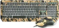 Warrior Gamer Army Tc249 Warrior Kyler Combo Teclado E Mouse Gamer Army - Tc249, Army - Windows