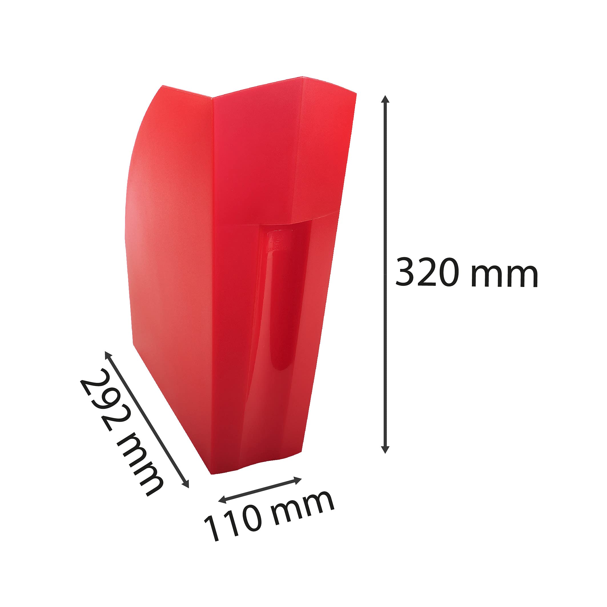 Exacompta, Ref 18024D, Magazine File, 292 x 110 x 320mm in Size, Suitable for A4+ Documents, Stable, Large Storage Capacity - Image 3