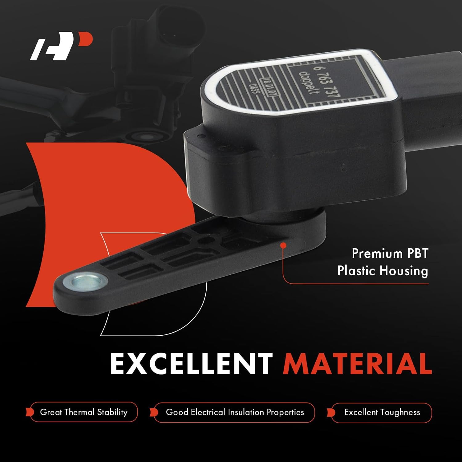 A-Premium Headlight Height Level Sensor Compatible with BMW 128i 135i 323i Sedan 328i 335i M3 Mini Cooper Paceman Countryman