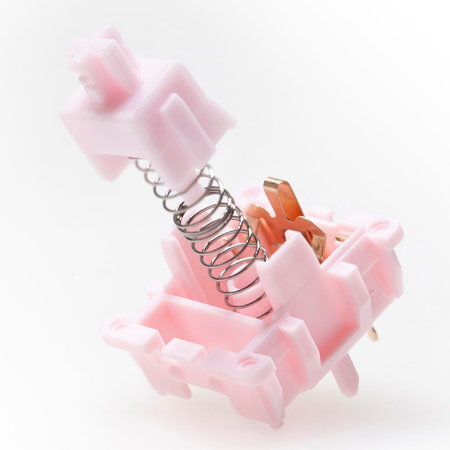 KPREPUBLIC QTUO Strawberry Cake Switch Linear Switch MX Stem for Gaming Mechanical Keyboard Pre Lubed Q1 PO3 37g 42g Long Spring (Strawberry Cake Switch x70)