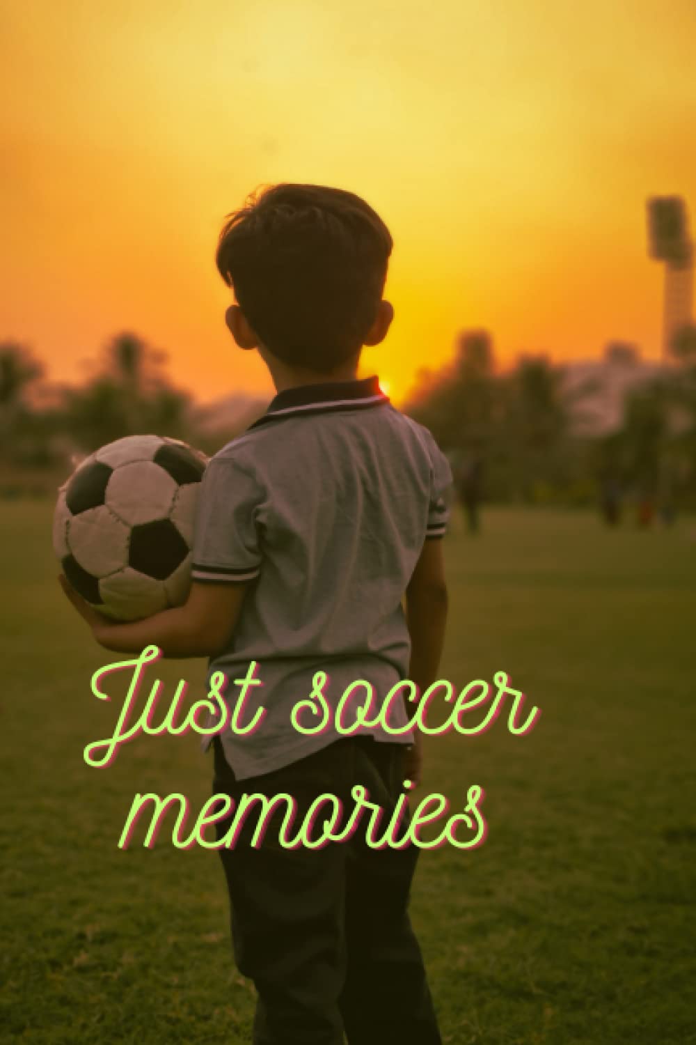 Just soccer memories: Colorful styled soccer note book
