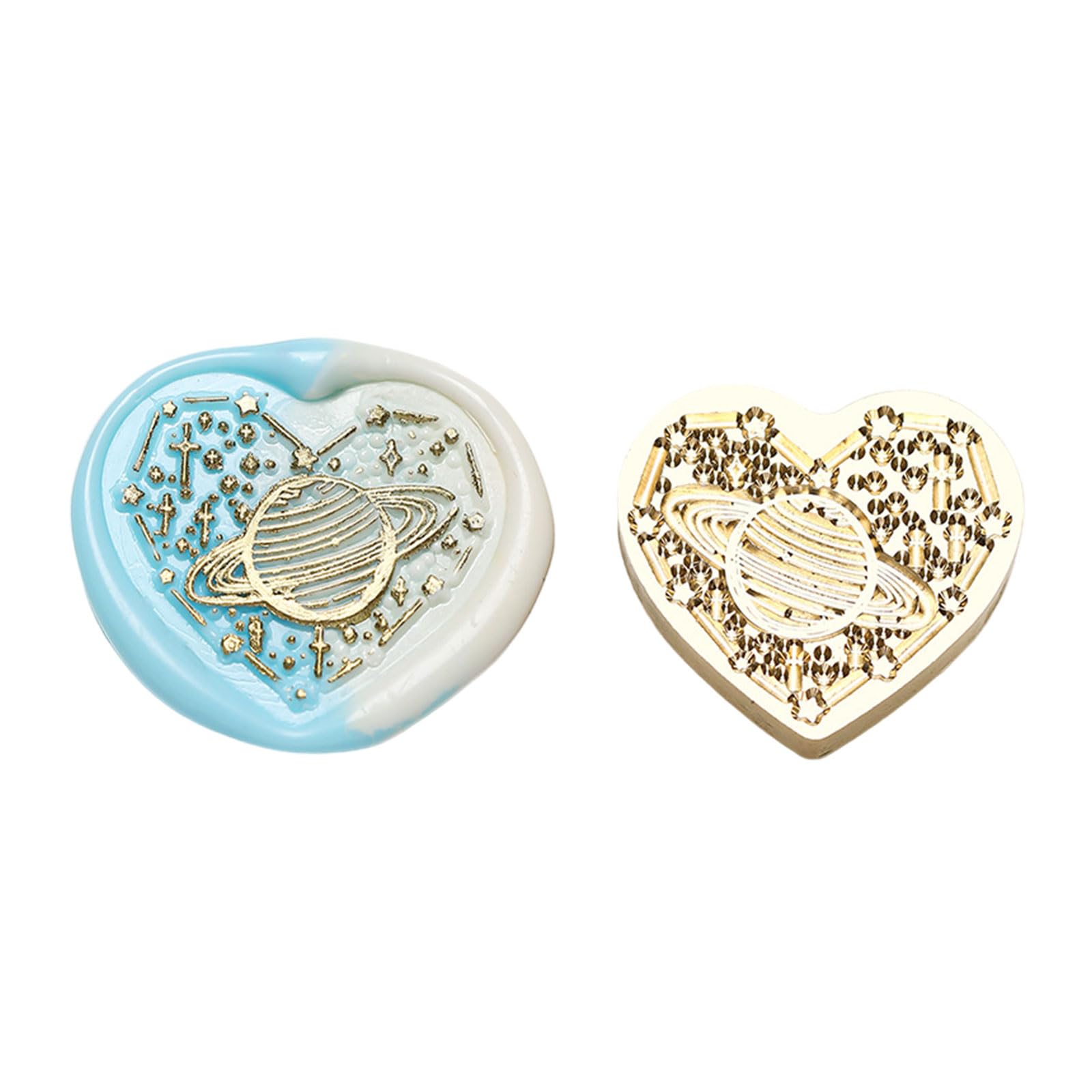 Tfaoys D Brass Hea Seal Stamp Heart Series Sealing Waxes Stamp Heart Shape Waxes Seal For Letters Invitations Ecoration Series For Car Decorations Shape Sealing