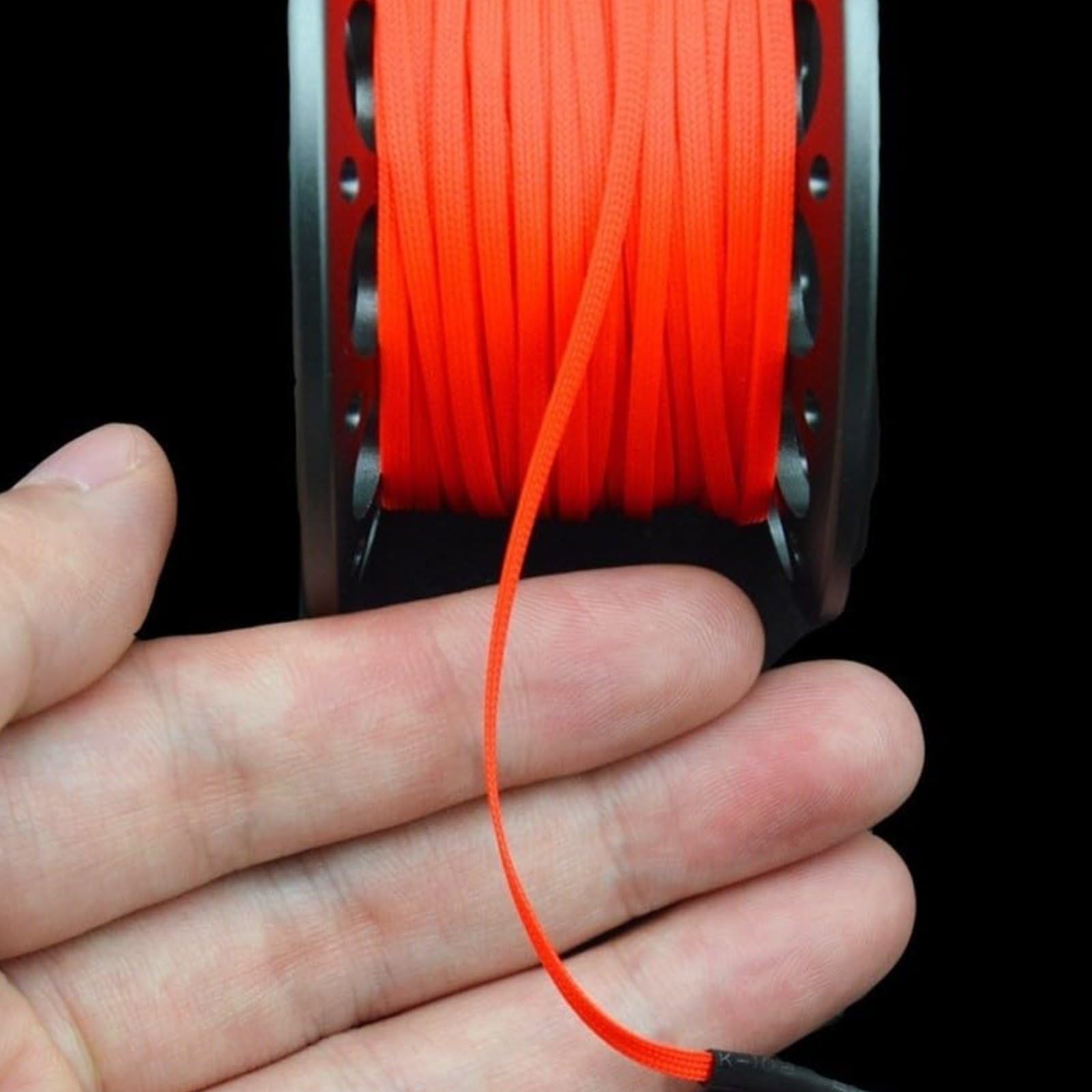 MERIGLARE Diving Reel de Plongée Spool Dérouleur avec Ligne Plate Nylon Anti Enchevêtrement en Alliage d'Aluminium 6061 et Mousqueton Inox Adapté à Plongée Souterraine Épave, Gris Fer, 30M