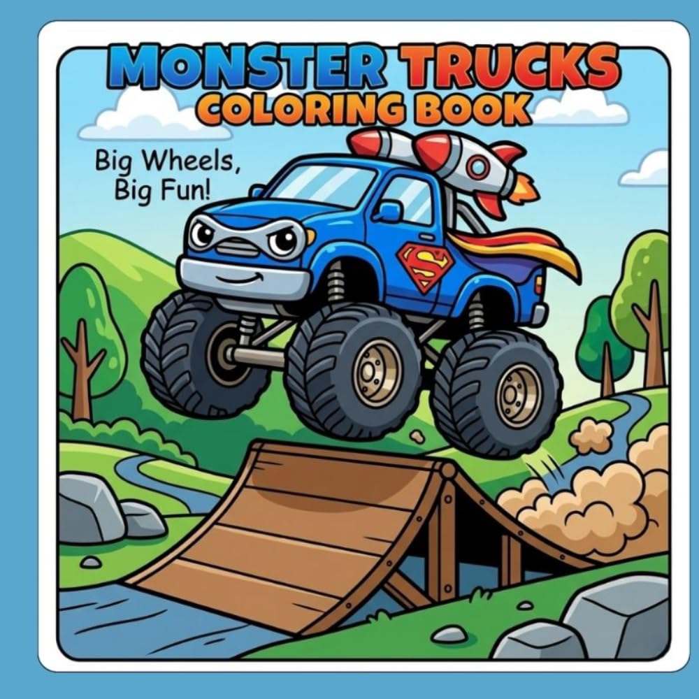 Monster Trucks Coloring Book