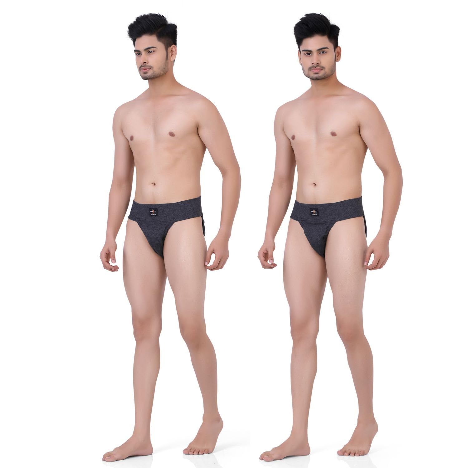 sportzy Gym Supporter Combo for Men with Cup Pocket - Athletic Fit Cotton Sports Underwear for Running, Workout & Outdoor Activities - Soft & Comfortable Multi-Sports Innerwear Briefs - Black-picture-45