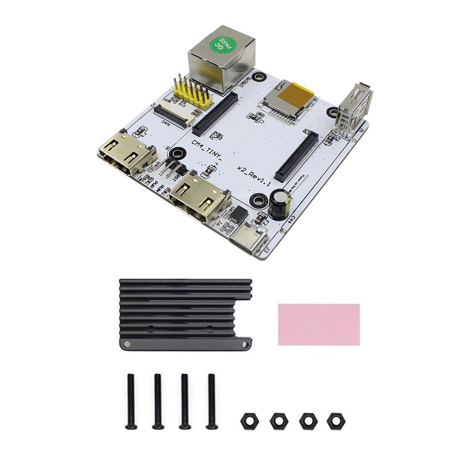 Scheda portante CM4 con GPIO a 40 Pin, interfacce Fotocamera e connettività LCD Estensione Intestazione GPIO