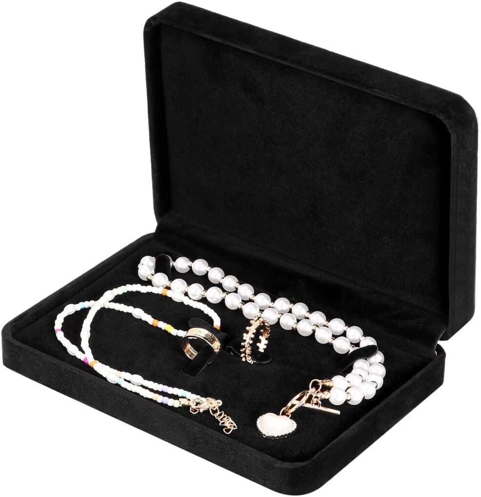 Homaisson Jewelry Set Box, Large Velvet Jewelry Set Organizer Showcase