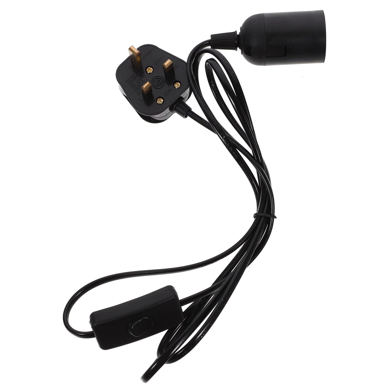 CHILDWEET Lamp Fitting Kit with Pendant Light Cord and Hanging Lamp Cord Socket, Featuring Rust Resistant and Wear Resistant Abs and Copper Material, E27 Specification, for Office