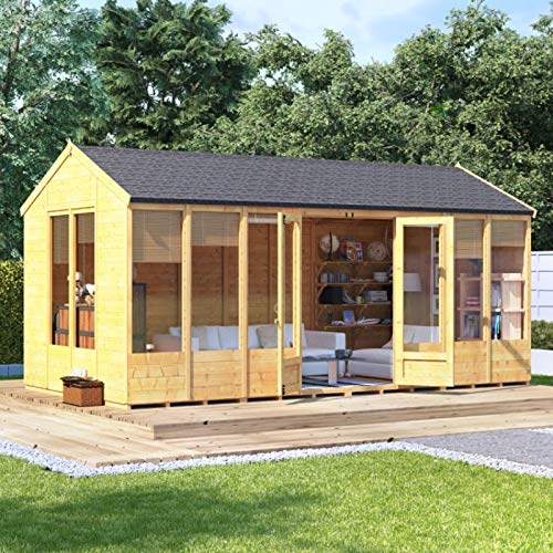 Billyoh Petra Garten Gartenhaus Mit Zunge Und Feder Umgekehrtes Dach Und Filz Amazon De Garten