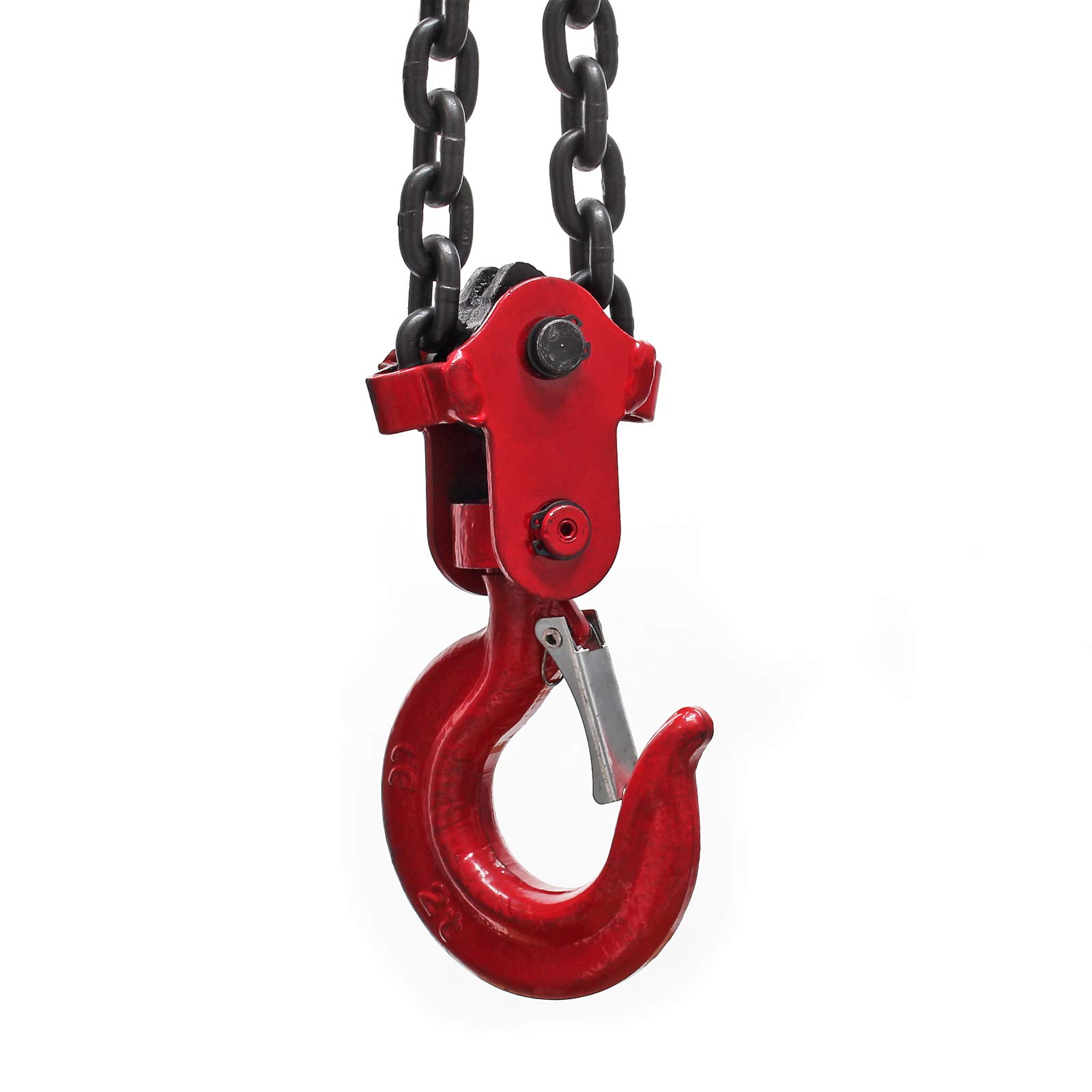 Wiltec Paranco a catena manuale, max 2000 kg, con catena di 3 m, sollevamento di 2,5 m per carichi pesanti