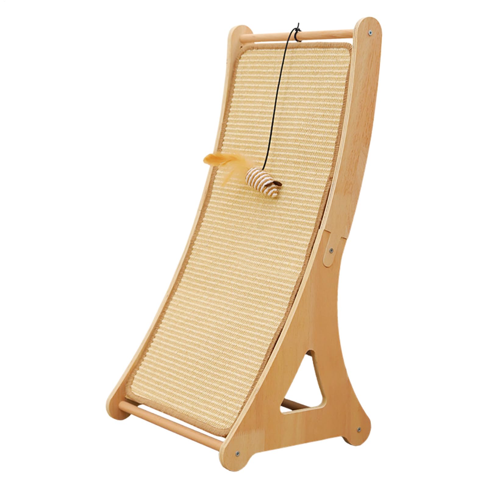 Katzenkratzpads, interaktives Katzenspielzeug, gegen Langeweile, kratzfeste Rampe mit Spielzeugball, für den Innenbereich, Wohnzimmer, Spielecke, Boden, Kätzchen, Welpen, Kaninchen