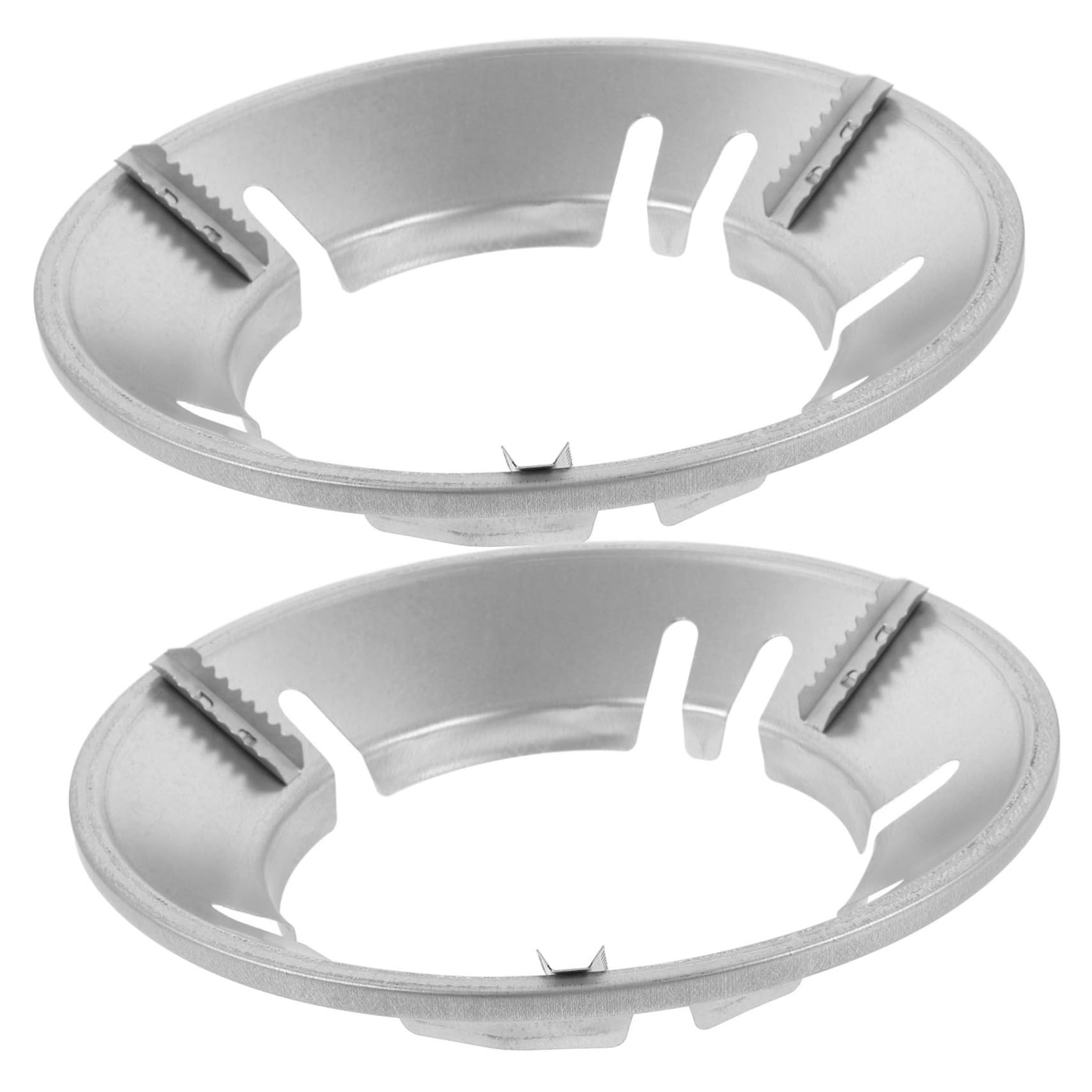 Cabilock2pcs Gather Fire Windshield Windscreen Pan Rack Pot Support Stove Wok Holder Saving Wok Holder Gather Fire Gas Stove Cover Saving Hood Gas Stove Brackets Wok Burner Silver Iron