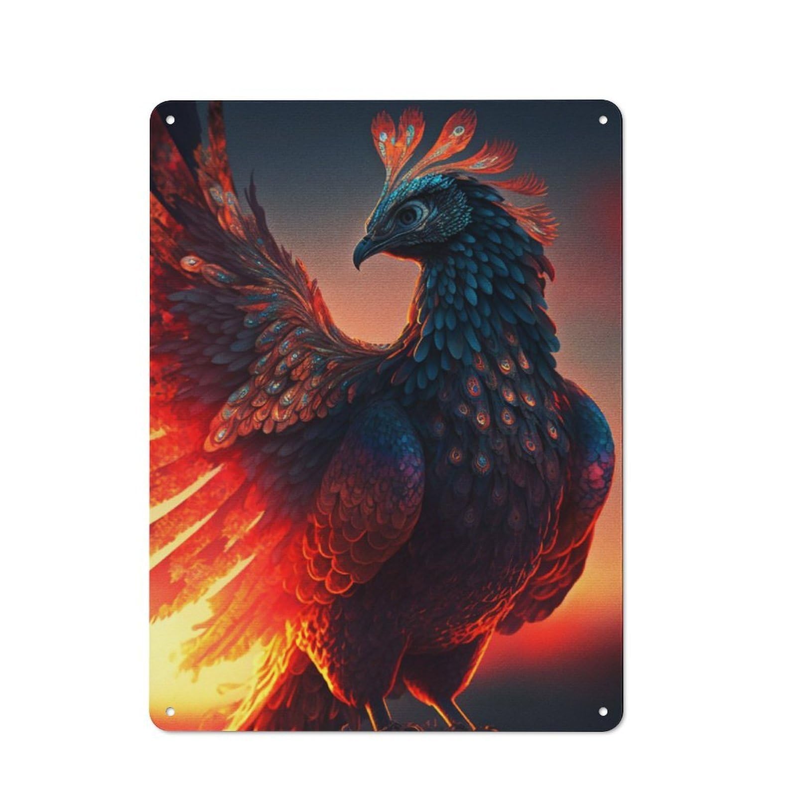 Junmoney Beautiful Birds For Garden Room Or Summerhouse, Vintage Tin Sign 40X30cm, For Display In Garden Rooms And Summerhouses
