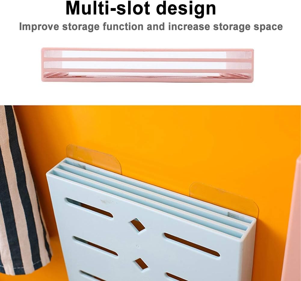 Wall Mounted Adhesive Drain Kitchen Storage Container Cutlery Organizer Holder