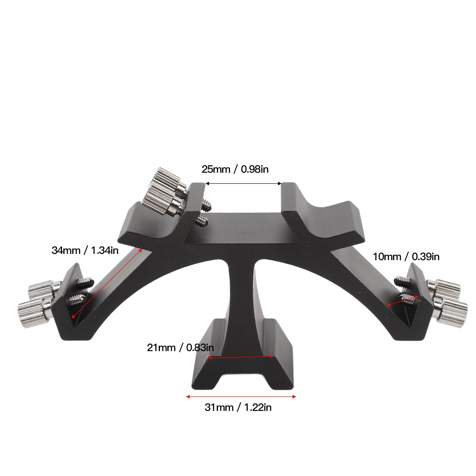 Rack per Slot Fissi per Telescopio Astronomico a 3 Slot, Staffa di Montaggio per Telescopio Triplo Completamente in Metallo, Installazione Semplice, Stabile e Leggero, più