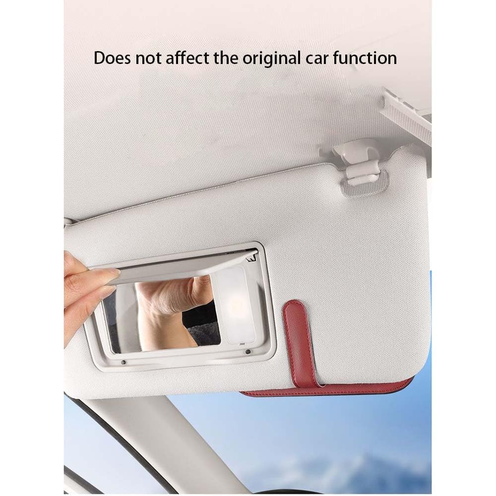 YIXIEDING Sonnenbrillenetui Mit Magnet - PU Leder Halter Für Mitsubishi Space Star