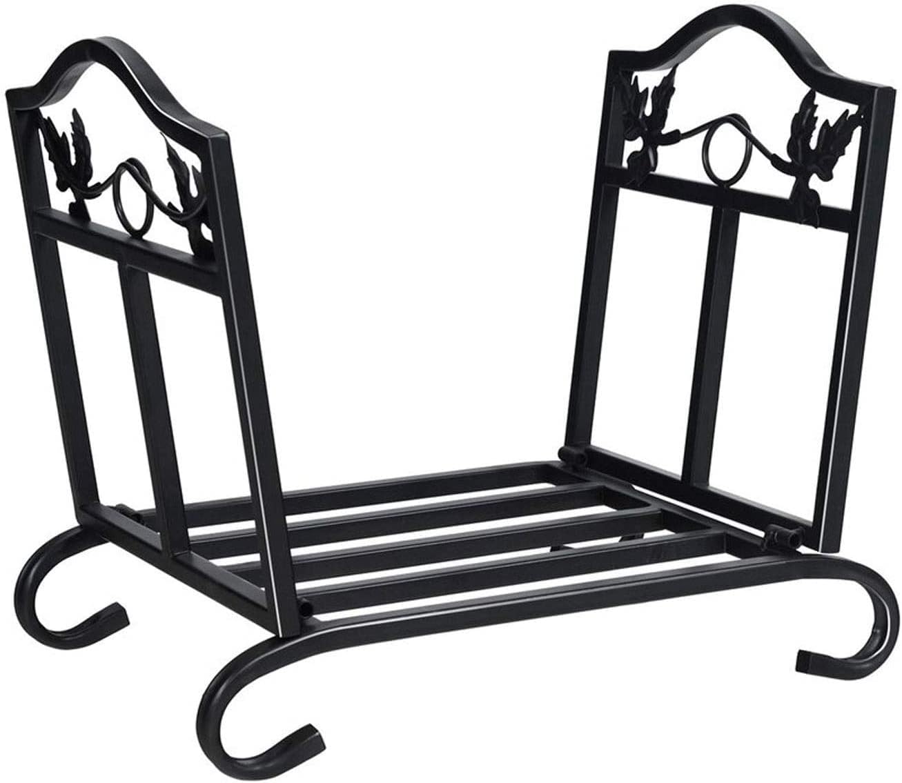 Firewood Log Rack Storage,Log Store Indoors, Log Store Firewood Rack Fire Wood Rack Outdoor Heavy Duty Wrought Iron Log Bin Holder Fire Wood Rack Outdoor Fireplace Tools