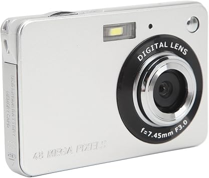 Digital Camera, 4K Autofocus HD 2.7 Inch TFT Screen 8X Zoom 44MP Digital Camera Anti Shake Compact Camera for Kids Beginners Teenagers Travel Photography Vlogging