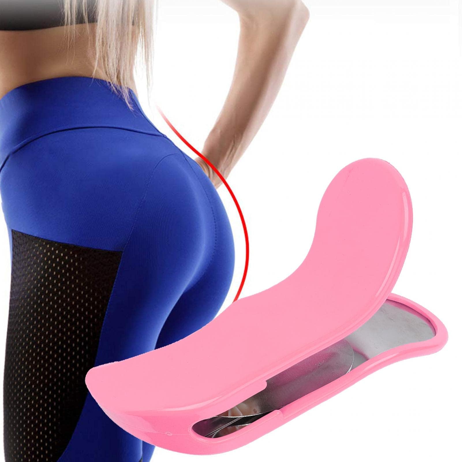 Sonew Hip Exerciser Tool, Inner Thigh Pelvic Floor Exerciser, Yoga Inner Thigh Buttocks Exerciser Hip Trainer for Women (Pink)