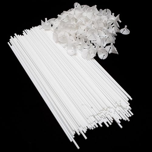 Miniatura 1 de Palitos de globo de calidad premium (100) con vasos transparentes (100) paquetes/200