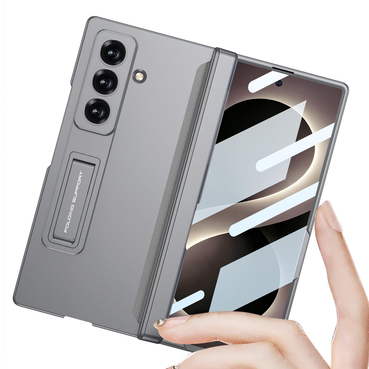 COQUE Etui do Galaxy Z Fold 8 Ultra, powłoka ochronna zintegrowana składana składana powłoka all-inclusive, składane etui na telefon do Samsung Galaxy Z Fold 8 Ultra 5G, złote