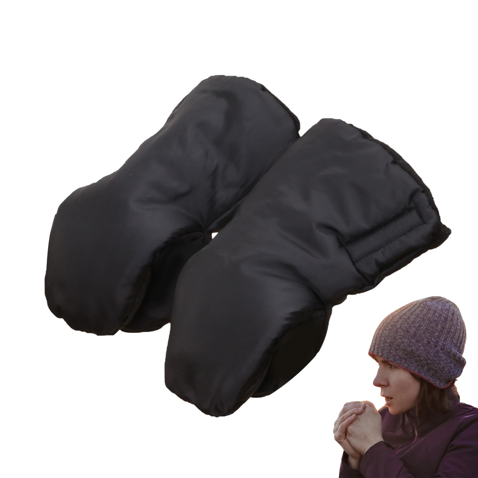 Gants De Poussette - Mitaines De Poussette Imperméables | Manchon Pour Poussette, Gants D'hiver Très épais Pour Poussette, Chauffe-mains Pour Parents Et Soignants Par Temps Froid, Antigel Samuliy