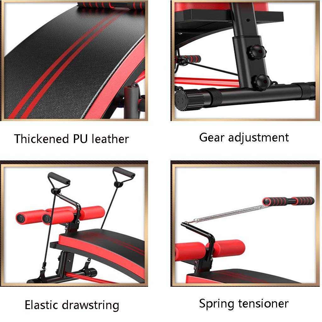 Panca supina Multifunzionale, Panca Sit-up per Fitness Panca Fitness, Panca con manubri Addominali Commerciale e di consumo