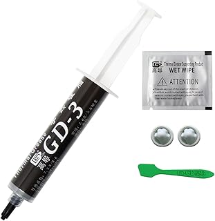 Poids net : 30 g, seringue avec boîte emballage, gris, pâte thermique GD-3 en mélange de silicone, refroidisseur de dissip…