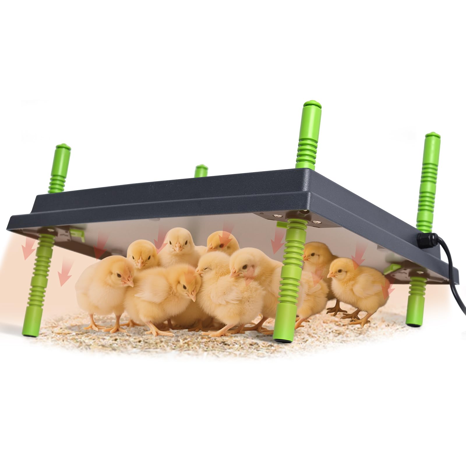 Photo 1 of ***WIRES STRIPPED*** Shaledig 16"x22" Chick Brooder Heater Plate, Brooder Plate for Chicks with Adjustable Height for Baby Chick Duck, 50W Constant Temperature Control Chick Warmer for Energy Saving