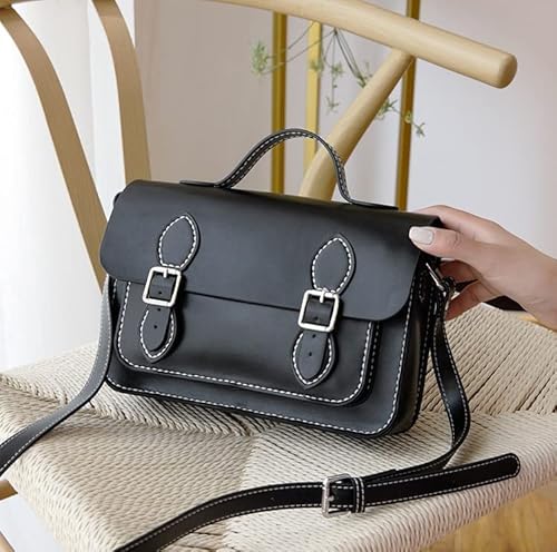 DIY Geldbörse Tasche Satchel Making Kit Cambridge Schnittmuster Geldbörse PU Leder Material Bastelwerkzeug Set Handgefertigte Handtasche Umhängetasche PDFNähen Strickstich Frau Mädchen Geburtstag