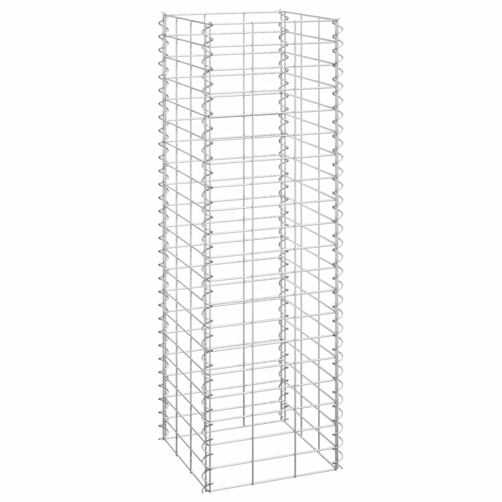 ShGaxin Gabionen-Hochbeete 3 STK. 30x30x100 cm Eisen, Pflanzkübel, Kräuterbeet, Hochbeete-kit, Pflanztrog, Vertikalbeet, Pflanzgefäße - 151249