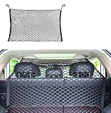 LUNBFFF Car Dog Barrier Net for Honda Accord/Airwave/Amaze/Avancier/BR-V/Breeze/Brio Pet Vehicle Divider Mesh for Backseat & Trunk with Adjusting Rope and Hook,120 * 90cm(Trunk)