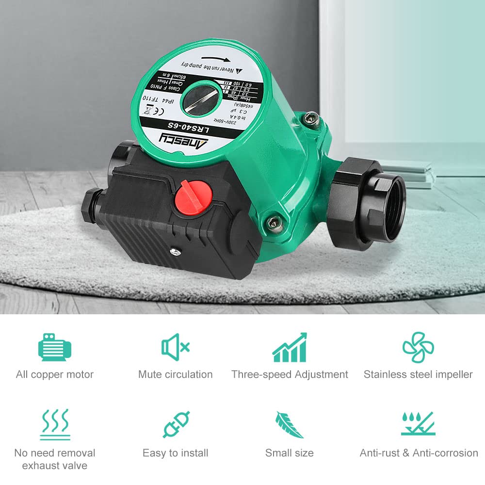 Central Heating Pump Hot Water Circulator Pump Boiler Radiator Circulation  Pump, 3 Speed Setting - 46/67/100w Circulating Pump for Domestic Central  Heating System : Amazon.co.uk: DIY u0026 Tools