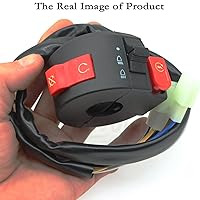 Vista 5 de Conjunto de interruptor de luz de arranque izquierdo, 8 cables, 3 funciones, enchufe macho apto para 50cc 70 cc 90cc 110 cc 125cc 150cc ATV Quad 4